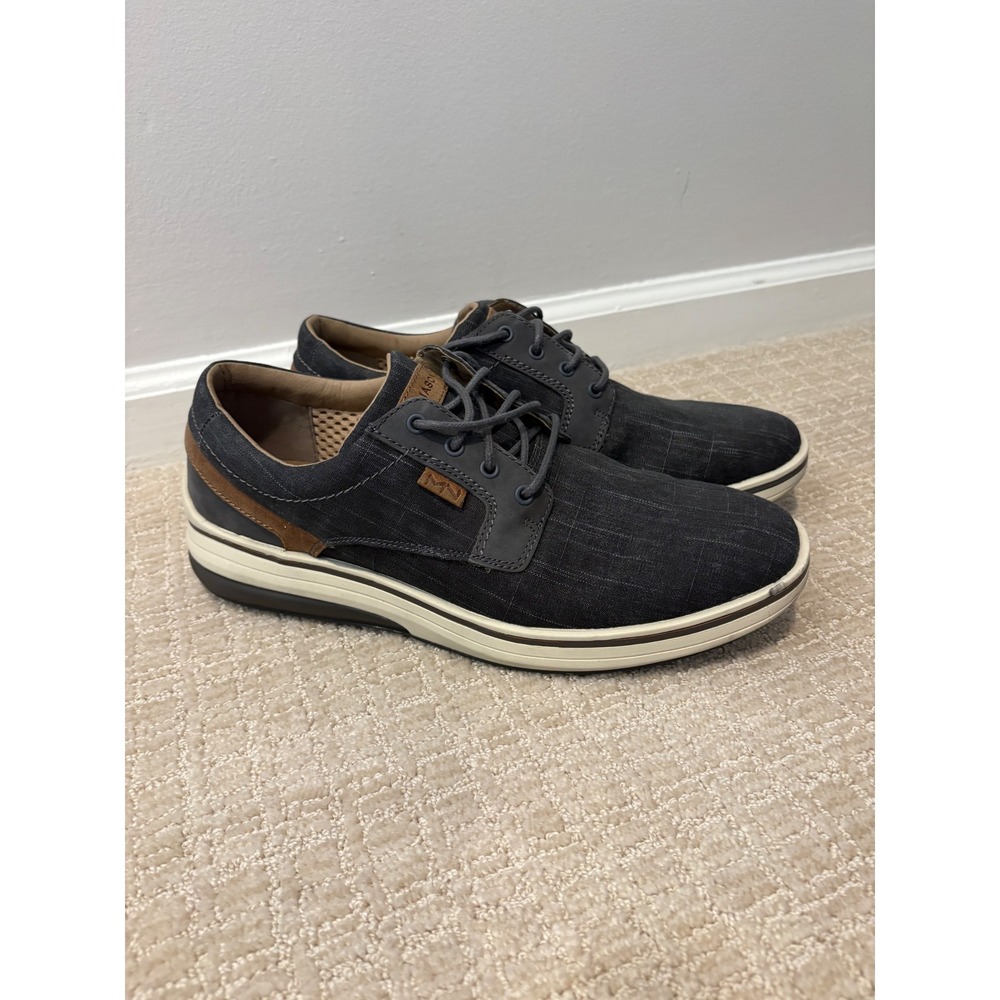 Mark Nason Casual Sneakers Mens 10.5 Grey Leather Textile Lace Up 225101
